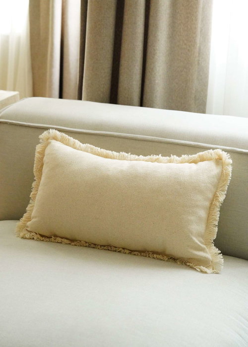 Aberto Design Funda de Cojín KET006 Beige 30 x 50 cm Aberto Design Funda de Cojín KET006 Beige 30 x 50 cm
